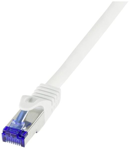 LogiLink C6A111S RJ45 CAT 6a S/FTP 20.00 m Weiß 1 St.