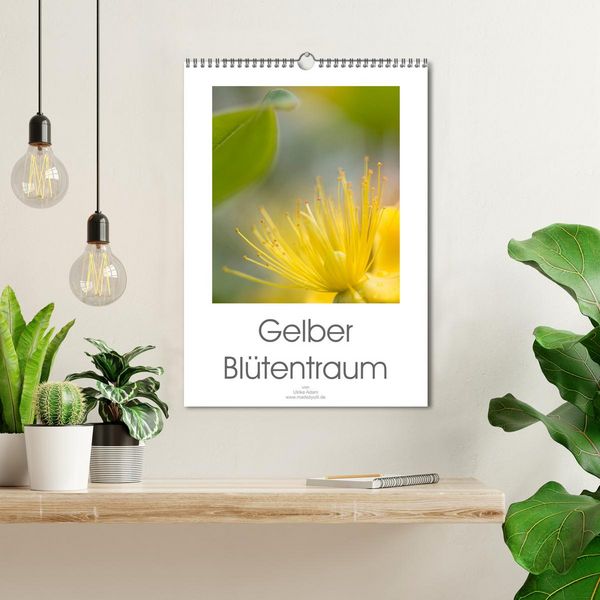 Produktbild: Gelber Bl&uuml;tentraum (Wandkalender 2026 DIN A3 hoch), CALVENDO Monatskalender