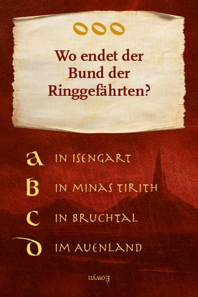 Produktbild: Kartenspiel: Das inoffizielle Quiz f&uuml;r Herr der Ringe-Fans
