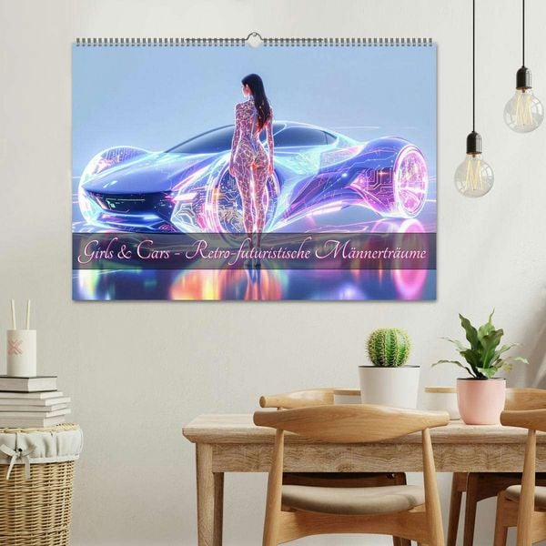 Produktbild: Cars & Girls (Wandkalender 2026 DIN A2 quer), CALVENDO Monatskalender
