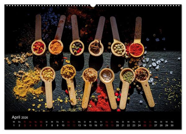 Produktbild: Spice Art - Gew&uuml;rze in Szene gesetzt (hochwertiger Premium Wandkalender 2026 DIN A2 quer), Kunstdruck in Hochglanz