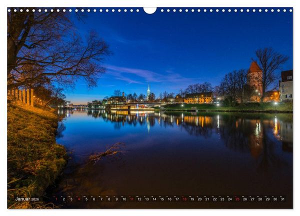 Produktbild: Ulm f&uuml;r Nachtspatzen (Wandkalender 2026 DIN A3 quer), CALVENDO Monatskalender