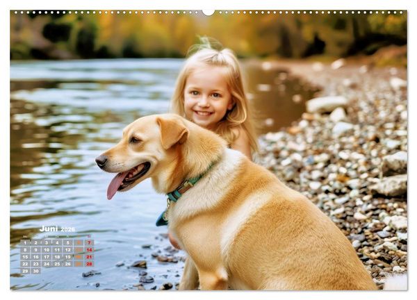 Produktbild: Beste Freunde f&uuml;rs Leben (hochwertiger Premium Wandkalender 2026 DIN A2 quer), Kunstdruck in Hochglanz