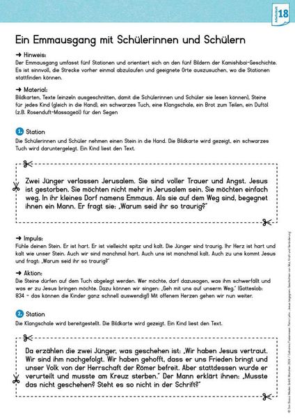 Produktbild: Jesus begegnen: Geschichten von Mut, Kraft und Ver&auml;nderung. 3 x 5 Kinderbibel-Bildkarten. Mit Arbeitsbl&auml;ttern f&uuml;r Klasse 3 und 4. Kamishibai Bildkartenset