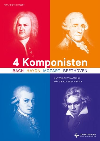 Produktbild: 4 Komponisten, Heft inkl. 2 CD's