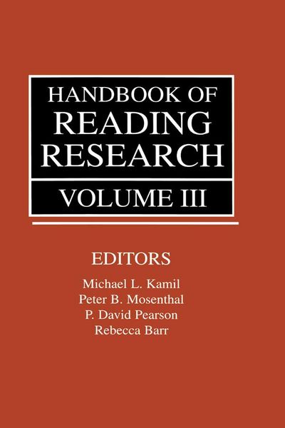 Produktbild: Handbook of Reading Research, Volume III