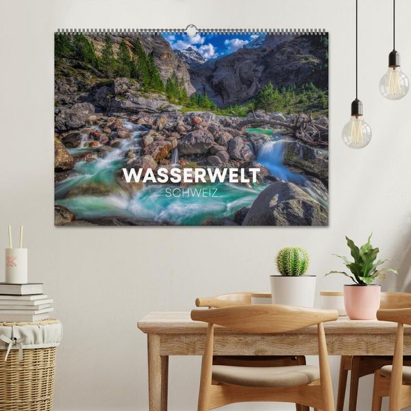 Produktbild: Wasserwelt Schweiz (Wandkalender 2026 DIN A2 quer), CALVENDO Monatskalender