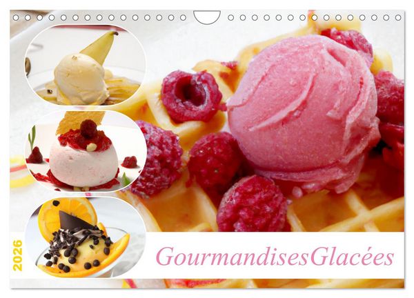 Produktbild: Gourmandises glac&eacute;es (Calendrier mural 2026 DIN A4 vertical), CALVENDO calendrier mensuel