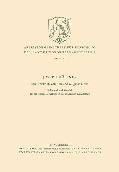 Produktbild: Industrielle Revolution und religi&ouml;se Krise