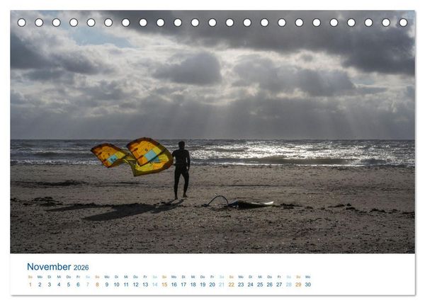 Produktbild: D&auml;nemarks Nordseek&uuml;ste - S&uuml;dj&uuml;tland (Tischkalender 2026 DIN A5 quer), CALVENDO Monatskalender