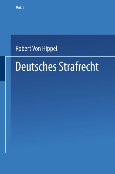 Deutsches Strafrecht, Taschenbuch von Robert v. Hippel, Springer Berlin, 9783642525452
