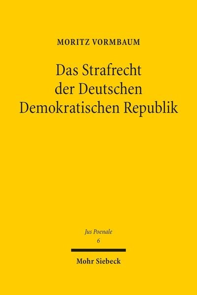 Produktbild: Das Strafrecht der Deutschen Demokratischen Republik