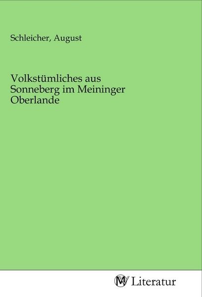 Produktbild: Volkst&uuml;mliches aus Sonneberg im Meininger Oberlande