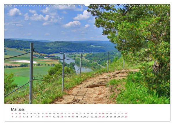 Produktbild: Wege durchs Jahr- Zitate begleiten auf romantisch sch&ouml;nen Wegen (Wandkalender 2026 DIN A2 quer), CALVENDO Monatskalender
