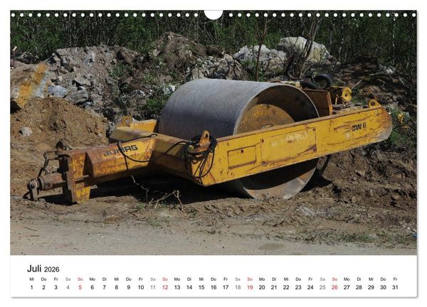 Produktbild: Baumaschinen mit Patina (Wandkalender 2026 DIN A3 quer), CALVENDO Monatskalender