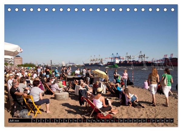Produktbild: Hansestadt Hamburg (Tischkalender 2026 DIN A5 quer), CALVENDO Monatskalender