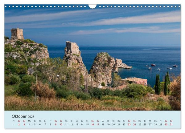 Produktbild: Sizilien &ndash; Die Insel, auf der es keinen Winter gibt (Wandkalender 2027 DIN A3 quer), CALVENDO Monatskalender