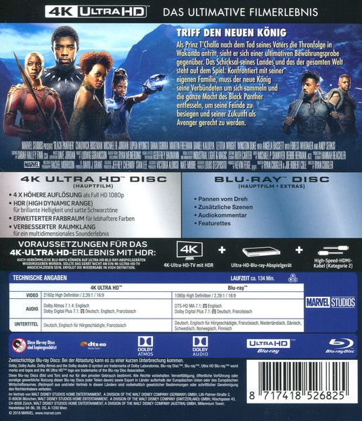 Produktbild: Black Panther (4K Ultra HD) (+ Blu-ray)