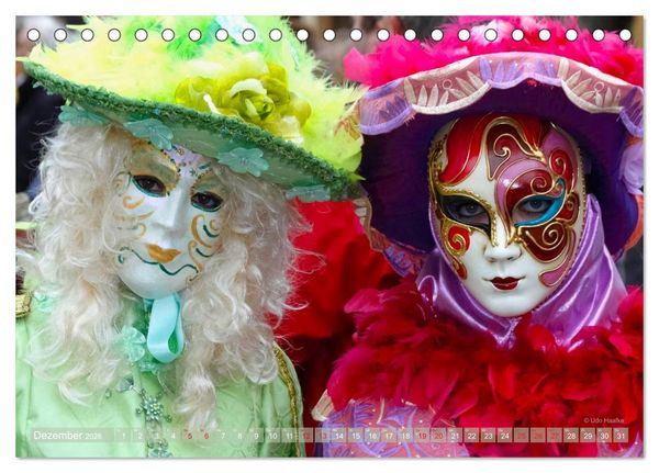 Produktbild: Magie der Masken (Tischkalender 2026 DIN A5 quer), CALVENDO Monatskalender