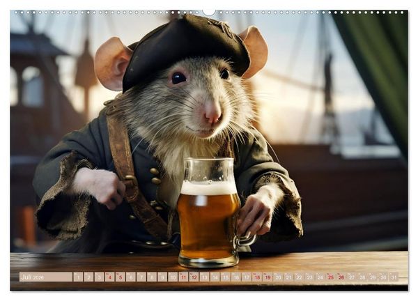 Produktbild: Kommt mit auf Kaperfahrt (Wandkalender 2026 DIN A2 quer), CALVENDO Monatskalender