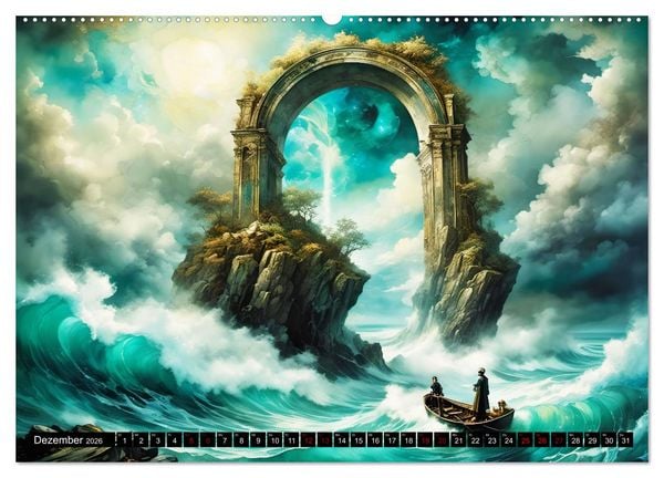 Produktbild: Zeitlose Zeugen der Meere (Wandkalender 2026 DIN A2 quer), CALVENDO Monatskalender