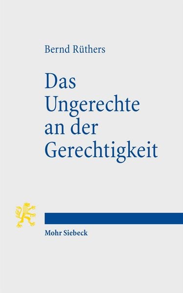 Produktbild: Das Ungerechte an der Gerechtigkeit