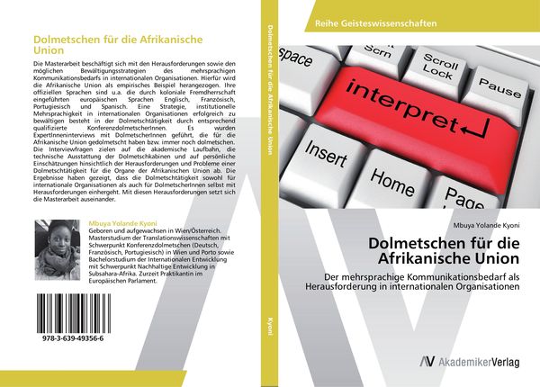 Produktbild: Dolmetschen f&uuml;r die Afrikanische Union