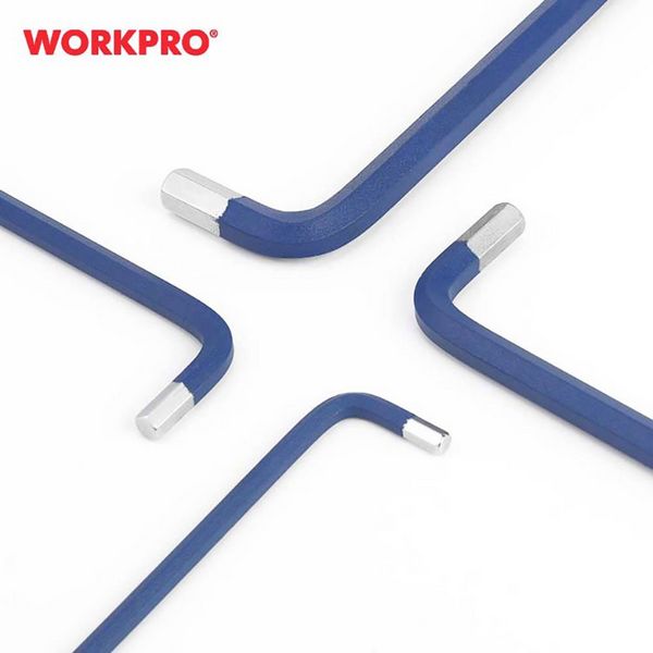 Produktbild: WorkPro Au&szlig;en-Sechskant, Kugelkopf Schraubendreher-Set 1.5 mm, 2 mm, 2.5 mm, 3 mm, 4 mm, 5 mm, 6 mm, 8 mm, 10 mm 1.5 mm, 2 mm, 2.5 mm, 3 mm, 4 mm,