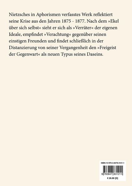 Produktbild: Menschliches, Allzumenschliches (Gro&szlig;druck)