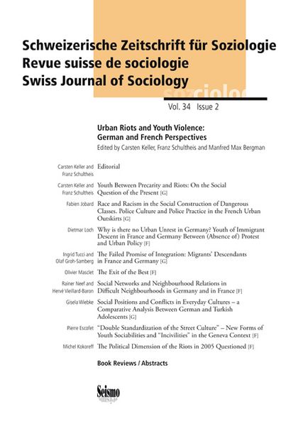Produktbild: Schweizerische Zeitschrift f&uuml;r Soziologie