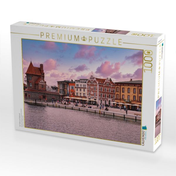 Produktbild: CALVENDO Puzzle Am Hafen von Stralsund | 1000 Teile Lege-Gr&ouml;&szlig;e 64x48cm Foto-Puzzle f&uuml;r gl&uuml;ckliche Stunden