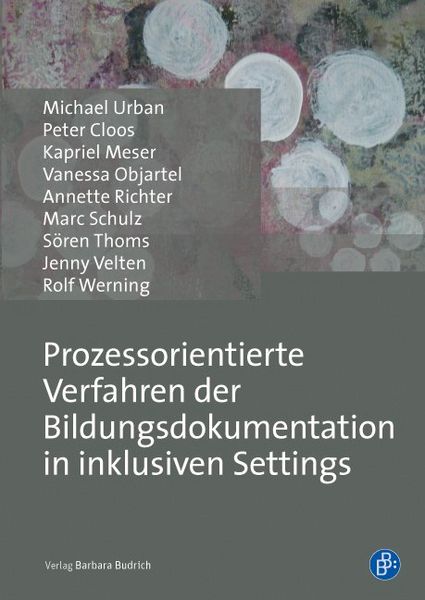 Produktbild: Prozessorientierte Verfahren der Bildungsdokumentation in inklusiven Settings