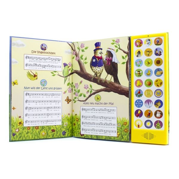 Produktbild: 27-Button-Soundbuch, Die Sch&ouml;nsten Kinderlieder, Mit 27 Liedern durch das Jahr