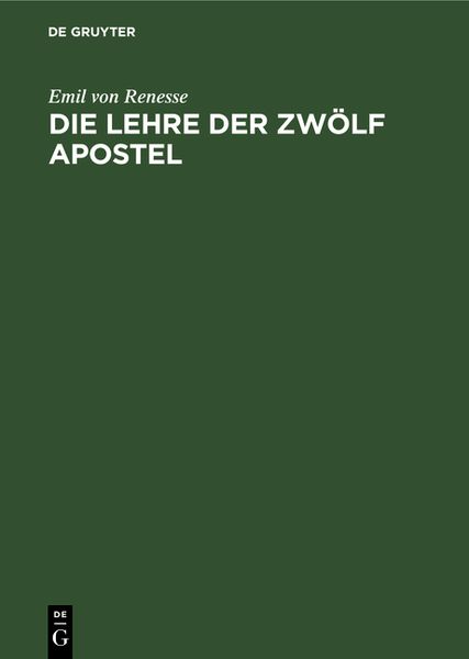 Produktbild: Die Lehre der zw&ouml;lf Apostel