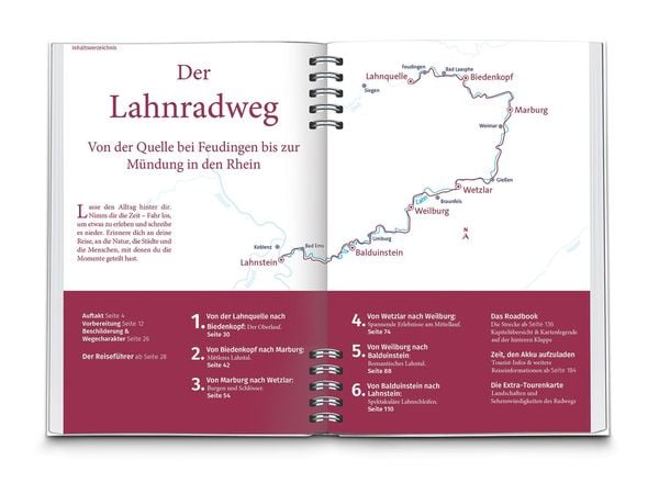 KOMPASS Radreiseführer Lahnradweg