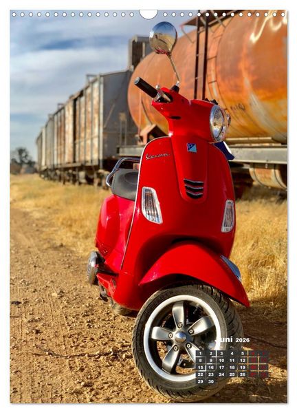 Produktbild: Die Liebe zur Vespa (Wandkalender 2026 DIN A3 hoch), CALVENDO Monatskalender