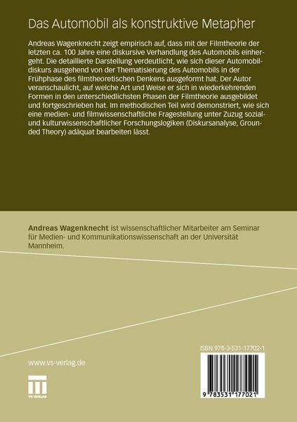 Produktbild: Das Automobil als konstruktive Metapher