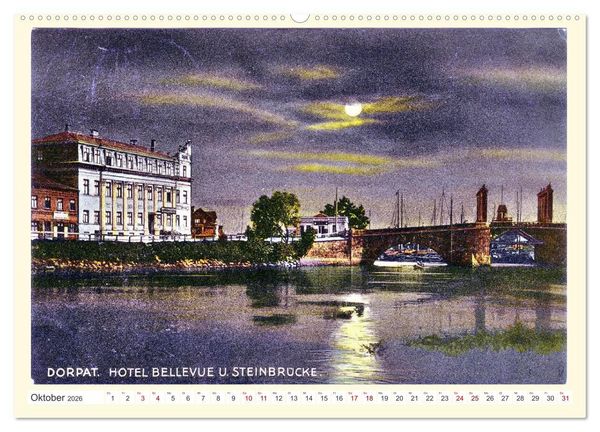 Produktbild: Gruss aus Dorpat - Tartu in historischen Ansichten (Wandkalender 2026 DIN A2 quer), CALVENDO Monatskalender