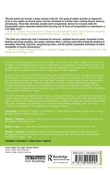 Produktbild: Bicycle Justice and Urban Transformation
