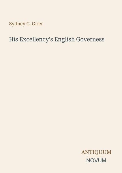 Produktbild: His Excellency's English Governess