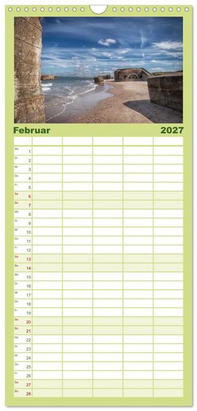 Produktbild: Familienplaner 2027 - D&auml;nemark - Mit dem Wohnmobil durch J&uuml;tland mit 5 Spalten (Wandkalender, 21 x 45 cm) CALVENDO