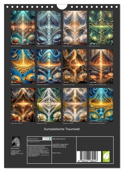 Produktbild: Surrealistische Traumwelt (Wandkalender 2026 DIN A4 hoch), CALVENDO Monatskalender