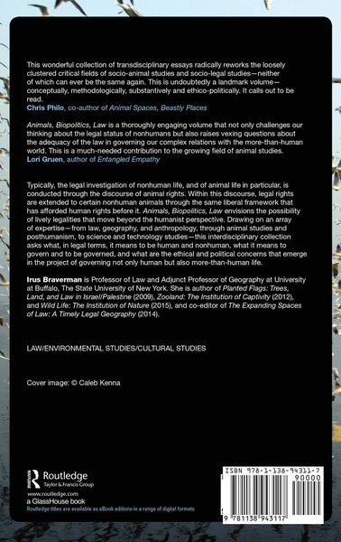 Produktbild: Animals, Biopolitics, Law