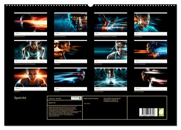 Produktbild: Sport Art (hochwertiger Premium Wandkalender 2026 DIN A2 quer), Kunstdruck in Hochglanz