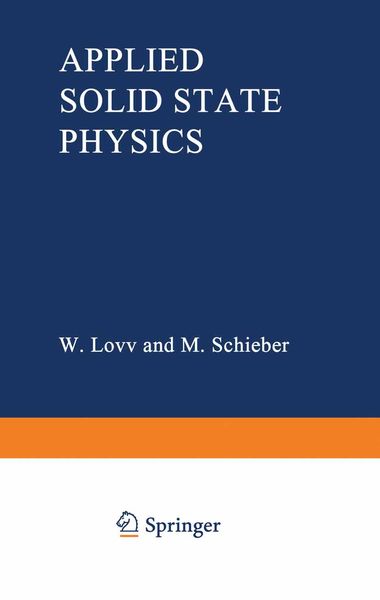 Produktbild: Applied Solid State Physics