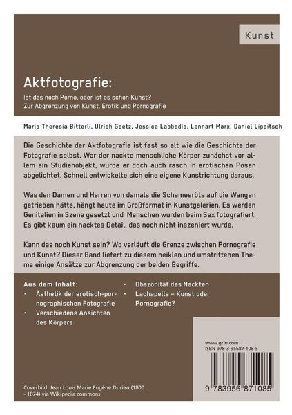 Produktbild: Aktfotografie: Ist das noch Porno, oder ist es schon Kunst?