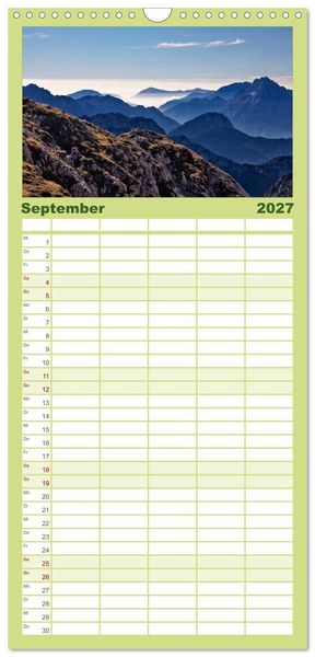 Produktbild: Familienplaner 2027 - Im S&uuml;den von &Ouml;sterreich mit 5 Spalten (Wandkalender, 21 x 45 cm) CALVENDO