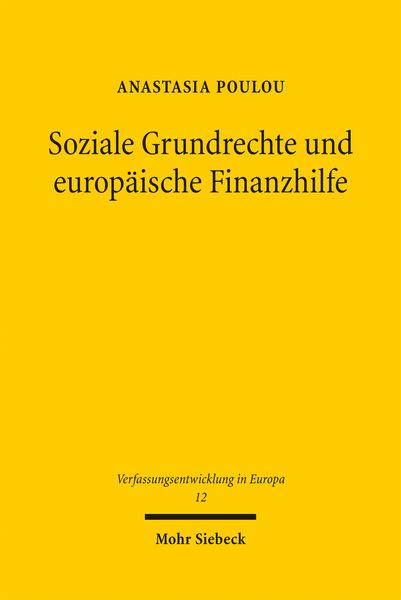 Produktbild: Soziale Grundrechte und europ&auml;ische Finanzhilfe