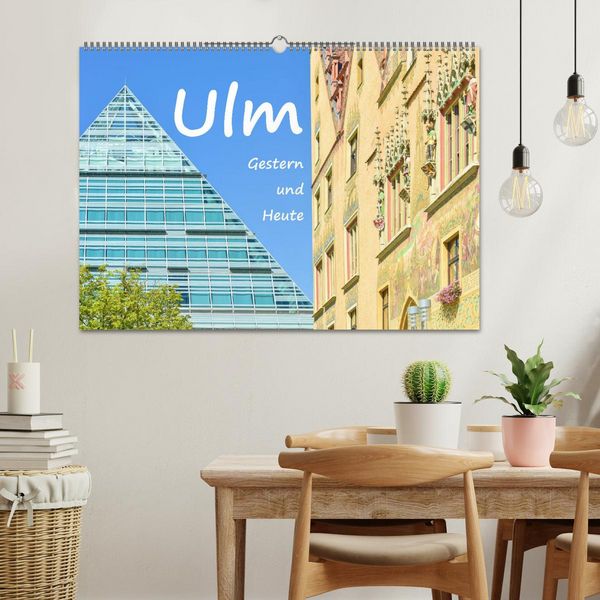 Produktbild: Ulm Gestern und Heute (Wandkalender 2026 DIN A2 quer), CALVENDO Monatskalender