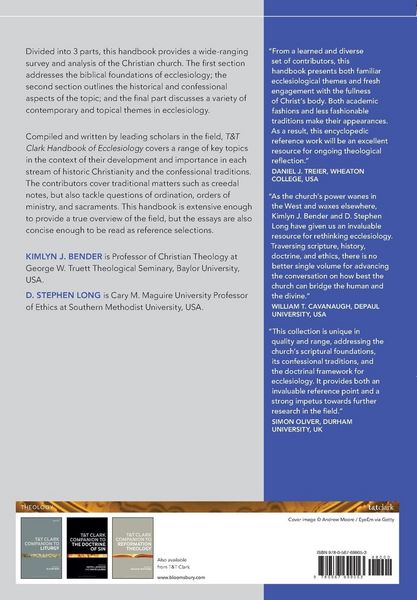 Produktbild: T&T Clark Handbook of Ecclesiology